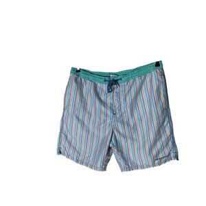 Vineyard Vines Lined Swimming Shorts Men's M Striped Drawstring Waist Swim